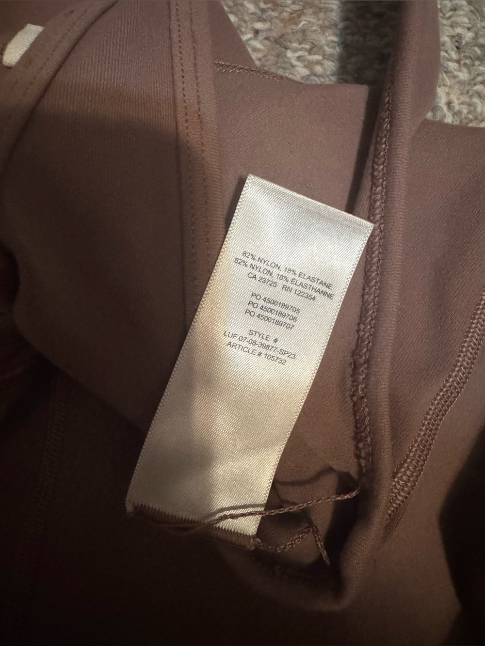Wilfred Free by Aritzia Athletic Contour Jumpsuit Brown - Picture 4 of 5